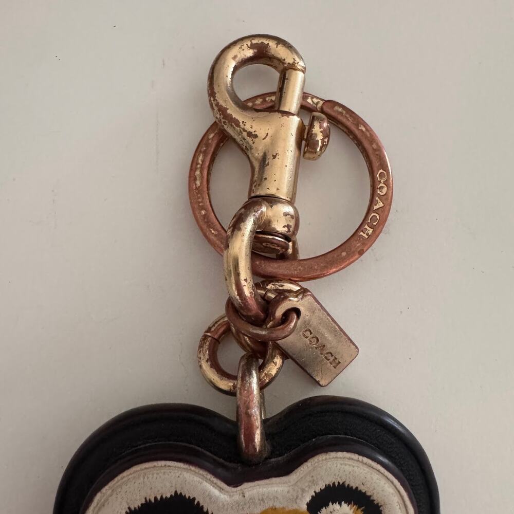 Coach Women's Lunar New Year Tiger Bag Charm in Signature Canvas Keychain Rare - Picture 2 of 6
